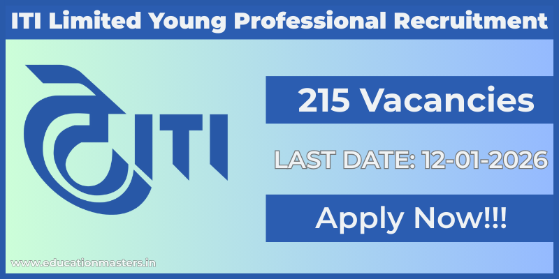 ITI Limited Young Professional Recruitment
